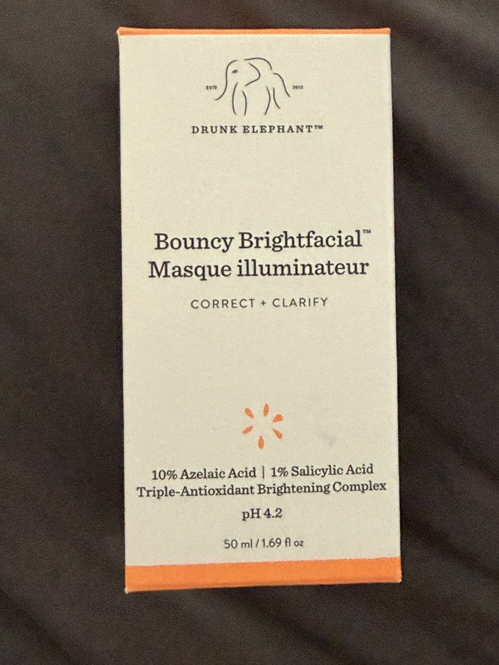 Drunk Elephant Bouncy Brightfacial Brightening Mask | NEW